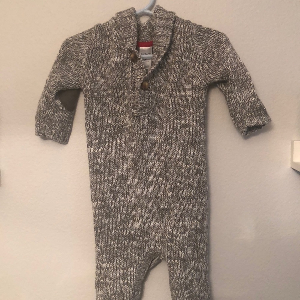 Carters baby boy sweater bodysuit